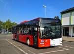 MAN Lions City von Saar-Pfalz-Bus (SB-RV 658). Baujahr 2005, aufgenommen am 16.09.2014 auf dem Betriebshof der WNS in Kaiserslautern.