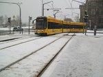 Dresdner Straßenbahn am 04.01.2010