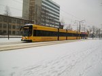 Dresdner Straßenbahn am 11.01.2010