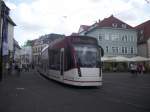 Straenbahn 716 der Erfurter Verkehrsbetriebe AG (EVAG) in Erfurt.