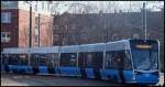 NEUE Vossloh 6N2 der Rostocker Straenbahn AG in Rostock.