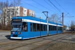 6N-1 Wagen 664 als Linie 1 von Mecklenburger Allee nach Rostock-Hafenallee in Rostock-Lichtenhagen.01.03.2026 