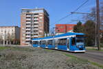 6N-1 Wagen 651 am 17.04.2026 am Rostocker Neuen Markt.