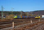 Die an die Captrain Deutschland GmbH vermietete und durch die DE - Dortmunder Eisenbahn GmbH eingesetzte SIEMENS Vectron Dual Mode 248 037-4 „Westfalen“ (90 80 2248 037-4 D-DE) der Alpha