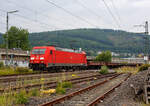 Die 185 306-8 (91 80 6185 306-8 D-DB) der DB Cargo AG fährt am 10 Juni 2025, mit einem leeren Coilzug (sechsachsige Wagen u.a.