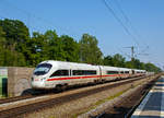   Der ICE T - Tz 1158  Falkenberg/Elster  (411 058-1 ff.) fährt am 05.06.2019 mdurch Gröbenzell in Richtung Augsburg.