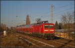 DB Regio 112 103 mit dem RE3 nach Elsterwerda am 04.03.2013 H�he Berlin-Karow
