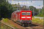 DB Regio 112 189 mit dem RE3 Berlin S�dkreuz am 11.08.2014 durch Panketal-Zepernick