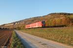 440 als RB 58067/69 Sterbfritz - Bamberg bei Thüngersheim.