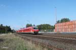 Nachschuss auf 610 020 als RE3696 Regensburg - Hof beim verlassen von Wiesau.