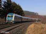 223 071 zieht bei Lengenfeld ein Alex nach Hof.
