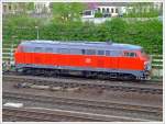   Die ICE-Schleppdiesellok DB 218 810-0 (ex DB 218 159-2) der DB Fernverkehr AG ist am 01.05.2010 beim Bahnhof Kassel-Wilhelmshhe abgestellt.