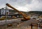 Nun im Einsatz der 125 t KIROW Gleisbauschienenkran KIROW Multi Tasker KRC 810 T (mit Schwerlastausrüstung), Schweres Nebenfahrzeug Nr.