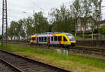 Der VT 209 ABp (95 80 0640 109-4 D-HEB), ein Alstom Coradia LINT 27 der HLB (Hessische Landesbahn).