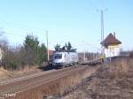 ES64 U2 100 solo bei Frankfurt/Oder Nuhnen. 07.03.11