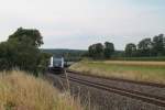 223 152 zieht den Gesselzug nach weiden durch die Kurve Oberteich.