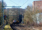 Die an die BEG - Bocholter Eisenbahngesellschaft mbH vermietete 4185 132-2 „Christa“ (92 80 4185 132-2 D-NXRL), eine Vossloh DE 18 der Nexrail AssetCo Sàrl (Luxembourg) fährt am