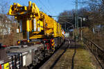 Die an die BEG - Bocholter Eisenbahngesellschaft mbH vermietete 4185 132-2 „Christa“ (92 80 4185 132-2 D-NXRL), eine Vossloh DE 18 der Nexrail AssetCo Sàrl (Luxembourg) fährt am