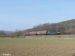 X4E 612 alias 193 612-9 zieht ein gemischten Güterzug durchs Maintal.