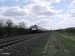 185 554-3 zieht bei Thngersheim den Re 4612 nach Frankfurt/Main.