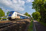   Zwei gekuppelte Bombardier Talent 2 (drei- und fünfteiliger) der National Express fahren am 30.04.2019 als RB 48  Rhein-Wupper-Bahn  durch Bonn-Gronau und erreichen bald den Bonn UN Campus.