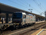 Die an die SBB Cargo International AG vermietete Siemens Vectron MS - 193 139  Monte Rosa  (91 80 6193 139-3 D-Rpool) der Railpool GmbH (M�nchen) f�hrt am 04 April 2025, mit einem leeren