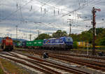   Die für die RTB CARGO fahrende 193 792-9 (91 80 6193 792-9 D-ELOC) fährt am 04.09.2020 mit einem Containerzug durch Koblenz-Lützel in Richtung Norden.