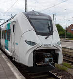 Detailbild des dreiteiligen Siemens Mireo Smart 3464 002 / 3464 202 / 3464 102 (94 80 3464 002-9 D- SIEAG / 94 80 3464 202-5 D-SIEAG /94 80 3464 102-7 D-SIEAG) der Siemens Mobility GmbH, der am 20 Mai