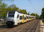   Zwei gekuppelte Siemens Desiro ML II (460 011 und 460 007) der trans regio (MittelrheinBahn) fahren am 20.04.2018 ,als MRB 26 MittelrheinBahn (Koblenz – Andernach – Remagen – Bonn