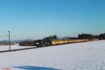 ES64 U2 - 010 zieht einen ARS Autotransportzug bei Seubersdorf.