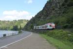 304 als SE 25069 Koblenz - Wiesbaden kurz hinter der Loreley.