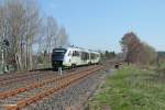 Nachschuss von VT04 als VBG81110 Schwandorf - Marktredwitz bei Schnfeld.
