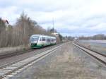 VT02 erreicht Wiesau/Oberpfalz mit der VBG81919 nach Weiden.