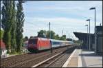 DB Fernverkehr 101 111 mit IC378 Bratislava - Stralsund am 17.08.2013 in Berlin-Karow