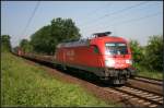 DB Schenker 182 009-1 mit einem gemischten Güterzug Richtung Lehrte unterwegs (gesehen Lehrte-Ahlten b.