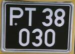 (282'983) - Aus Oesterreich: Nummernschild - PT 38'030 - am 11.