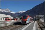 Ein Blick auf den Bahnhof von St-Gervais Les Bains Le Fayet mit dem 31509 in Léman Express Lackierung und im Hintergrund ein abgestellter SNCF Z 850.