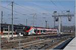 Der SNCF Léman Express Z 31515 wartet in Annemasse auf die Abfahrt nach Coppet.