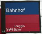 (242'665) - RJ-Haltestellenschild - Jona, Bahnhof - am 13.