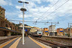 Der Bahnhof Genua / Genova Piazza Principe (Blickrichtung Osten) am 23 Juli 2022.