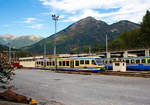 
Der ABe 4/6 63  Malesco  der SSIF (Societ subalpina di imprese ferroviarie) ist am 15.09.2017 gerade von Domodossola losgefahren und durchfhrt den Depotbereich bevor es auf die offene Strecke geht.

Bei dem Fahrzeug handelt es sich um einen Gelenktriebwagen mit Niederfluranteil, wobei das Fahrzeug kein Jakobs-Drehgestell besitzt, sondern das antriebslose Laufgestell fest unter der einen Wagenhlfte sitzt, welche mit dem anderen Kasten ber ein Wagengelenk verbunden ist. Dadurch konnte der Niederflurbereich ber den Wagenbergang durchgezogen werden, was bei einem Drehgestell unter dem Kastengelenk nicht mglich gewesen wre. Die beiden angetriebenen Drehgestelle befinden sich unter dem erhhten Fahrgastraum hinter den Fhrerstnden. Die 2.650 mm breiten Wagenksten sind geschweite Stahlkonstruktionen. Jeder der 15.450 mm langen Wagenksten besitzt auf jeder Seite eine zweiflglige Schwenkschiebetre. Praktisch die komplette Traktions- und Hilfsausrstung befindet sich auf dem Wagendach, dies auch, weil die Besteller einen freien Durchblick nach vorne durch die Fhrerstnde auf die Strecke gefordert hatten, was einen Einbau hoher Schrnke in den Innenraum unmglich machte. Die eingebaute Toilette wurde als eine eigenstndige Baugruppe vorfabriziert und als Ganzes eingebaut. Alle Sitze sind in der Grundkonstruktion gleich. Die Sitze der ersten Klasse besitzen aber andere Armlehnen und sind in der Anordnung 1-2 angeordnet, whrend die Sitze der 2. Klasse in der Anordnung 2-2 angeordnet sind.

Zwlf dieser Gelenk-Triebwagen ABe 4/6 51–58 (FART), 61-64 (SSIF) wurden durch die Firma Vevey Technologies in Villeneuve VD (mechanischer Teil) und die Firma ABB (elektrischer Teil) hergestellt und 1992–1994 in Betrieb genommen. Acht Fahrzeuge gingen an die FART und vier Fahrzeuge an die SSIF, wobei zwischen diesen beiden Bahnen ein Betriebsvertrag besteht und die Fahrzeuge gemeinsam eingesetzt werden. Die Triebwagen knnen in Doppeltraktion verkehren und bewltigten lange die Hauptlast des  internationalen  Verkehrs der Centovallibahn zwischen Locarno und Domodossola.

Im Jahr 2011 liess die FART die vier ABe 4/6 55–58 zu ABe 4/8 verlngern. Die zustzlichen Wagenksten wurden bei Bombardier in Villeneuve eingebaut. Nach dem Umbau erhielten die Fahrzeuge die Nummern 45–48. Sie sind nun 44,00 m lang und verkehren als Centovalli-Express.

TECHNISCHE DATEN:
Spurweite: 1.000 mm
Achsformel: Bo'2'Bo'
Lnge ber Puffer: 31.900 mm
Breite:  2.650 mm
Drehgestellachsstand:  2.000 mm
Dienstgewicht: 	45.9 t
Hchstgeschwindigkeit: 	80 km/h
Dauerleistung: 	640 kW (4x160kW)
Treibraddurchmesser: 	720 mm
Stromsystem:  1200 Volt DC
Anzahl der Fahrmotoren: 4
Antrieb: Asynchronmotoren
Steuerung:  GTO-Umrichter
