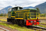   Die italienische Dieselrangierlok D.245.2230 (98 83 2245 430-3 I-TI) der Trenitalia (100-prozentige Tochtergesellschaft der FS), ist am 15.09.2017 in Domodossola abgestellt.