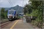 Ein FS Trenitalia Ale 501 ME (Minuetto), unterwegs von Domodossola nach Novara beim kurzen Halt in Vogona.