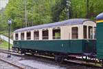 Diesen Personenwagen hatte die Lok N 5 am 01.05.2019 zum Betriebsbeginn bei der Museumsbahn  Train 1900  am Hacken.