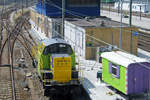 Am 2 Februar 2008 steht RRF 106 während Bauarbeiten in Rotterdam Centraal.