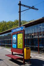 Bahnhof Utrecht-Maliebaan, wo sich seit 1954 das Het Spoorwegmuseum (bis 2005 NSM - Nederlands Spoorwegmuseum / Niederl�ndischen Eisenbahnmuseum) befindet, hier am 29 April 2025.