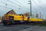 Strukton 303008 verlässt am 14 November 2019 mit ein Messzug Emmerich.