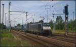 ERS Railways E 189 210 / ES 64 F4-210 mit Rotterdam-Poznan-Shuttle am 19.06.2012 bei der Durchfahrt Berlin Sch�nefeld Flughafen (NVR-Nummer 91 80 6189 210-8 D-DISPO - Update: Infos via Flickr zu EVU und Zug, thx)