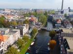 Rijnsburgersingel, Warmonder Brcke und Maresingel von oben gesehen.