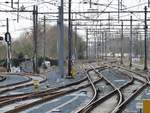 Fotografiert in Richtung von Den Haag Bahnsteig Gleis 4b. Leiden Centraal Station 18-02-2020.

Emplacement gezien in zuidelijke richting Foto vanaf spoor 4b Leiden CS 18-02-2020.